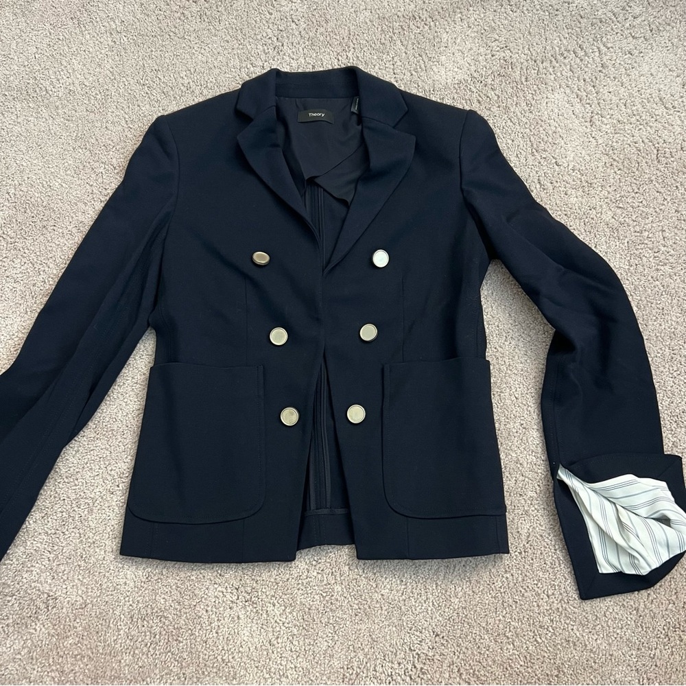 Theory Navy Blazer Size 2